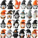 2 x 24PCS Halloween Mini Gnome Ornaments, Suitable for Halloween Party Small Gifts, Birthday Gifts Boys and Girls, Classroom Rewards,Candy Bags Collectible Animals Figurine Doll