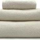 Lincoln & Palm 3 Piece Turkish Towels Set, Thick, Soft, Plush 700 GSM Spa & Hotel Quality, Silver Infused SILVERbac | Bath 58x30, Hand 30x16, Face Wash Cloth 13x13 (3 Piece Towel Set, Ivory)