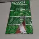 3Pcs Football Tablecloth Disposable, Football Party Decorations, Plastic Touchdown Table Cover, Green Football Field Table Cloth for Game Day Party Tailgate Decorations, 54 x 108 Inch