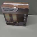 Cordless Table Lamp, Battery Operated Lamp Touch Dimmable,Rechargeable Lamp for NightStand, Battery Powered Wireless Table Lamp for Decor, Living Room, Dorm-2Pack (12 Inch, Beige)