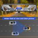 10.5" Rear view mirror, Interior rearview mirror Kit Universal Fit Type Compatible with Chevrolet Ford Toyota Nissan Jeep Honda Subaru Hyundai Kia Mazda Buick and More for Car