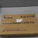 Yirilan Premium Bathtub Tray Caddy, Expandable Bath Tray, Unique House Warming Gifts, New Home, Anniversary and Wedding Gifts for Couple, Bridal Shower Gift for Women (Bamboo)