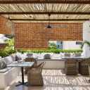 Bamboo Roll up Shade,2 Pack Reed Roller Shutters Retro Reed Curtains,47" W x 71" H Bamboo Window Blinds for Outdoor Patio Natural Bamboo Blinds