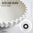 Decorative Fruit Bowl for Home Decor, Keys Centerpiece Coffee Table Entryway Modern White Concrete Handmade Rustic Potpourri Display Aesthetic Serving Vintage Bowls Decor for Kitchen Counter, Candy