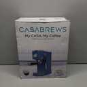 CASABREWS CM5418 Espresso Machine 20 Bar, Compact Espresso Maker with Steam Milk Frother, Stainless Steel Coffee Machine with 34oz Removable Water Tank for Cappuccino, Small Latte Machine, Blue