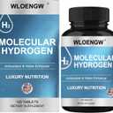 Hydrogen Water Tablets with Magnesium - H2 Molecular Tabs for Drinking Water, Non-GMO, Gluten-Free & Vegan - Supports Energy - 120 Tablets (60 Servings)