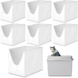 6 Pack Reusable Litter Box Liners F compatible with Modkat Flip Litter Box Type F Cat Flip Liners waterproof Durable Cat Bin Pad(square)