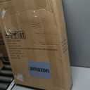 Zenna Home Shower Caddy, Modern and Functional, Steel Shower Rack with 2 Extra Wide Shelves and Built-in Hooks, Satin Nickel