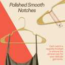 Plastic Clothes Hangers  Heavy Duty Hanger Set, for Organizing Clothes, Dresses, and Coat, Holds Up to 5 lbs, Space-Saving Hangers with Non-Slip Shoulder Grooves, Pack of 5, Yellow