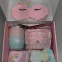 Unicorns Gifts for Girls 5 6 7 8 9 10+ Years Old, Kids Toys Set for Teens Girls Birthday Gifts Christmas, Unicorn Toys with Light Up Soft Plush Star Pillow, Diary Notebook, Headband, Water Bottle