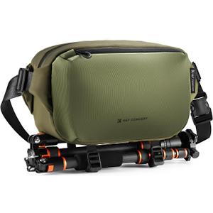 K&F CONCEPT Camera Sling Bag Crossbody Bag Waterproof Camera Shoulder Backpack DSLR/SLR/Mirrorless Camera Case