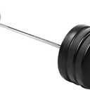 Signature Fitness Vinyl Standard 1-Inch Plate Weight Plate for Strength Training and Weightlifting, Multiple Sizes