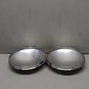 Semi Truck Hub Cap Cover - 5 Even Notched - for Front Wheel Universal Fit - 2 Pc Pack, Lip: 7/16" with pre-Installed Clips (Dome Top, Chrome)
