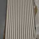 Art3d 2 Wood Slat Acoustic Panels for Wall and Ceiling - 3D Fluted Sound Absorbing Panel with Wood Finish - White Elm