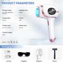 Laser Hair Removal for Women & Men, IPL Hair Removal Device, 3-in-1 Multi-function Skincare, Sapphire Ice Cooling Contact, 9 Strengths, Safe & Painless Hair Remover for Whole Body Use at Home
