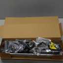 Zeerobee Curtain Rods for Windows 66 to 120, 1 Inch Industrial Wrap Around Black Curtain Rod, Indoor/Outdoor Room Divider Adjustable Drapery Pole, 66"-120"