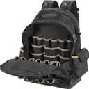 CLC Work Gear PB1133 38 Pocket Molded Base Tool Backpack, Black/Blue
