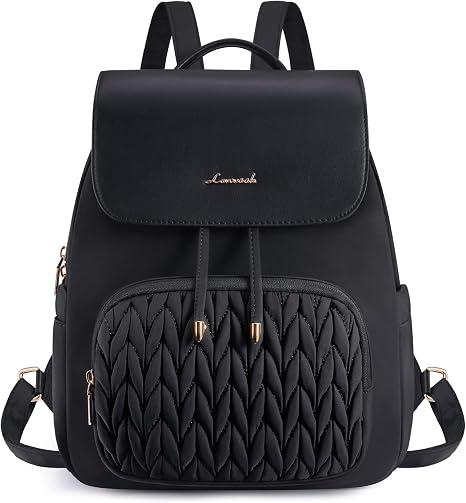 LOVEVOOK Mini Backpack for Women, Small Backpack Purse for Travel Work Cute Backpack Daypack With Anti-theft Pocket Mini Bag for Daily College Shopping, Black