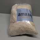 DecorUhome Pack of 2 Throw Pillow Covers 24x24 Inch, Faux Fur Decorative Sherpa Pillow Covers Fuzzy Accent Soft Sheepskin Fleece Pillow Cases for Couch Living Room Bed, Neutral Oatmeal