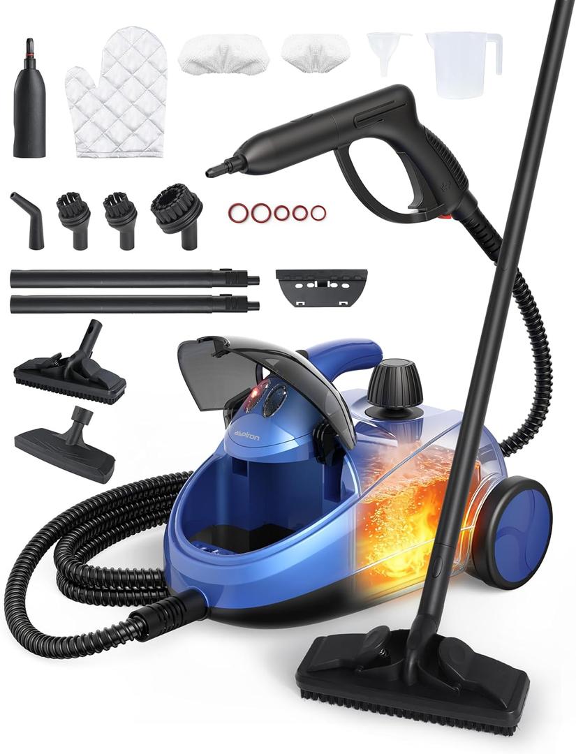 Aspiron Steam Cleaner,293°F/58 PSI Steam Cleaner for Home,Built-in Storage