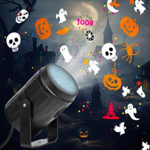 Halloween Projector Lights Outdoor/Indoor, Led Lights Projector Waterproof for Holiday Decorations, Holiday Projector for Halloween Party