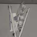 ENJOYBASICS No Drill Curtain Rods for Window 28 to 47 Inches, 5/8 Inch Diameter Renter Friendly Drapery Rod with Adhesive Brackets without Drilling, Adjustable from 27 to 52 Inches, White