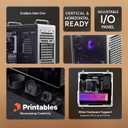 Cooler Master QUBE 540 ATX Mid-Tower PC Case – Highly Customizable Modular Computer Chassis with Movable I/O Panel, Multi-Position PSU Mount, Tempered Glass Panel & Portable Handles – Moonstone