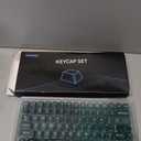 Sumgsn 142 Keys PBT Doubleshot SA Keycaps Dark Green Translucent Keycaps Set Fit for 61/64/87/104/108 Cherry Mx Switches ISO ANSI Mechanical Keyboard