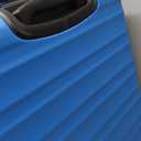 Amazon Basics 26" Hardside Medium Checked Luggage, Expandable For Up to 15% More Space, With Scratch-Resistant Surface, Four Multi-directional Wheels, Light Blue