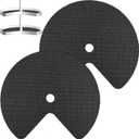 Frienda 2 Pcs Lazy Susan Shelf Liners - Non Adhesive, Non Slip Kitchen Cabinet Liners for Refrigerator, Pantry, Sink & Cupboard Storage(26 Inch,Black)