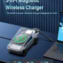 Cyberdock 3 in 1 MagSafe Charging Stand for Apple Device, Rotating Magnetic Fast Wireless Charger Stand with Ambient Light for iPhone 17-12, Apple Watch, AirPods for Christmas Birthday Gifts