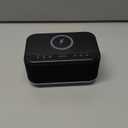 Alarm Clock Speaker Wireless Charger, Digital Alarm Clocks Bedrooms Bluetooth, Alarm Clock Dimmable Light Bedrooms Dual Alarm Snooze Dimmer 12 24H RGB Night Light Bluetooth USB AUX, Black