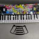 Kids Keyboard Piano, 37 Keys Keyboard Electric Digital Piano, Early Learning Educational Musical Toys Piano for Kids Toddlers Beginners with Music Stand, Microphone - Christmas Birthday Gifts, Black