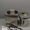 WantJoin Nacho Cheese Dispenser with Pump - 2.2Qt Nacho Cheese Warmer Commercial Hot Fudge Dispenser W/5-Level Temperature Adjustment for Stainless Steel Hot Fudge Warmer, Cheese Caramel