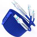 USB C to USB C Cable 6.6ft,240W 2-Pack Braided 180Rotating Type C Charging CableFast Charge for iPhone 15/16/16Pro/16Plus/16ProMax,MacBook Air,iPad Pro,Pixel,Samsung Galaxy S23/S24 Ultra-Blue