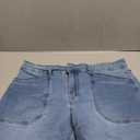 luvamia Jean Shorts for Women Trendy Mid Rise Casual Summer Jorts Distressed Cut Off Stretchy Denim Shorts with Pockets, L