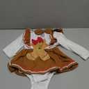 YINGISFITM Baby Girl Christmas Outfit Long Sleeve Romper Dress Santa Onesie Newborn Christmas Clothes for Girls Size 13-18 M