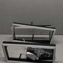 Modern Led Ceiling Light Fixtures, Black Flush Mount 3-Square Ceiling Light with Remote Control&APP, Dimmable, 40W Acrylic for Bedroom, Kitchen, Dining Room