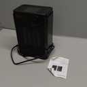 Lerat Electric Space Heater, Small Heater for Indoor Use, 1200W PTC Fast Heating Portable Heater, Overheat & Tip-Over Protection, Heating & Fan Modes for Bedroom, Office, Camping, Black