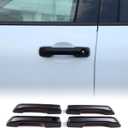 Aunginsy Auto Exterior Door Handle Protective Trim Cover Compatible with Toyota Tundra/Sequoia 2022-2026, Car Outside Front Rear Door Grab Handle Outer Protector Cover Decoration ABS Accessories (Matte Black)