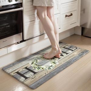 KIMODE Comfort Kitchen Mats Cushioned Anti Fatigue,Farmhouse Spring Kitchen Sink Rug Non Slip,Waterproof Memory Foam Standing Desk Mat for Office Home Doorway,20"x39",Grey KIMODE Comfort Kitchen Mats Cushioned Anti Fatigue,Farmhouse Spring Kitchen Sink Rug Non Slip,Waterproof Memory Foam Standing Desk Mat for Office Home Doorway,20"x39",Grey