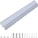 18" French Cleat Picture Hanger, Aluminum Mirror Hanging Kit with Hardware, Ideal for Artwork, Whiteboard, Cabinet, Holds 110 lbs. per Pair, 1 Pairs