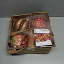 Alupssuc 6''/150mm Large Christmas Ball Ornaments, 4Pcs Christmas Tree Decor, Shatterproof Hanging Decorations with Hooks, Red & Gold Baubles for Xmas Tree, Wedding, Holiday and Party Decor