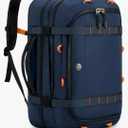 Tolaccea Travel Backpack, TSA Flight Approved Carry On Laptop Backpack for Women Men, Dual Laptop Storage for 17.3" and 15.6" Laptop, Large Luggage Backpack 40-45L Expandable (Navy Blue)