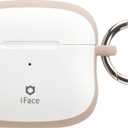 iFace First Class Case [Compatible with AirPods 3]  Cute Shockproof Hybrid Dual Layer [Hard Cover + Bumper] Keychain Protective Case [Drop Tested]  Milk