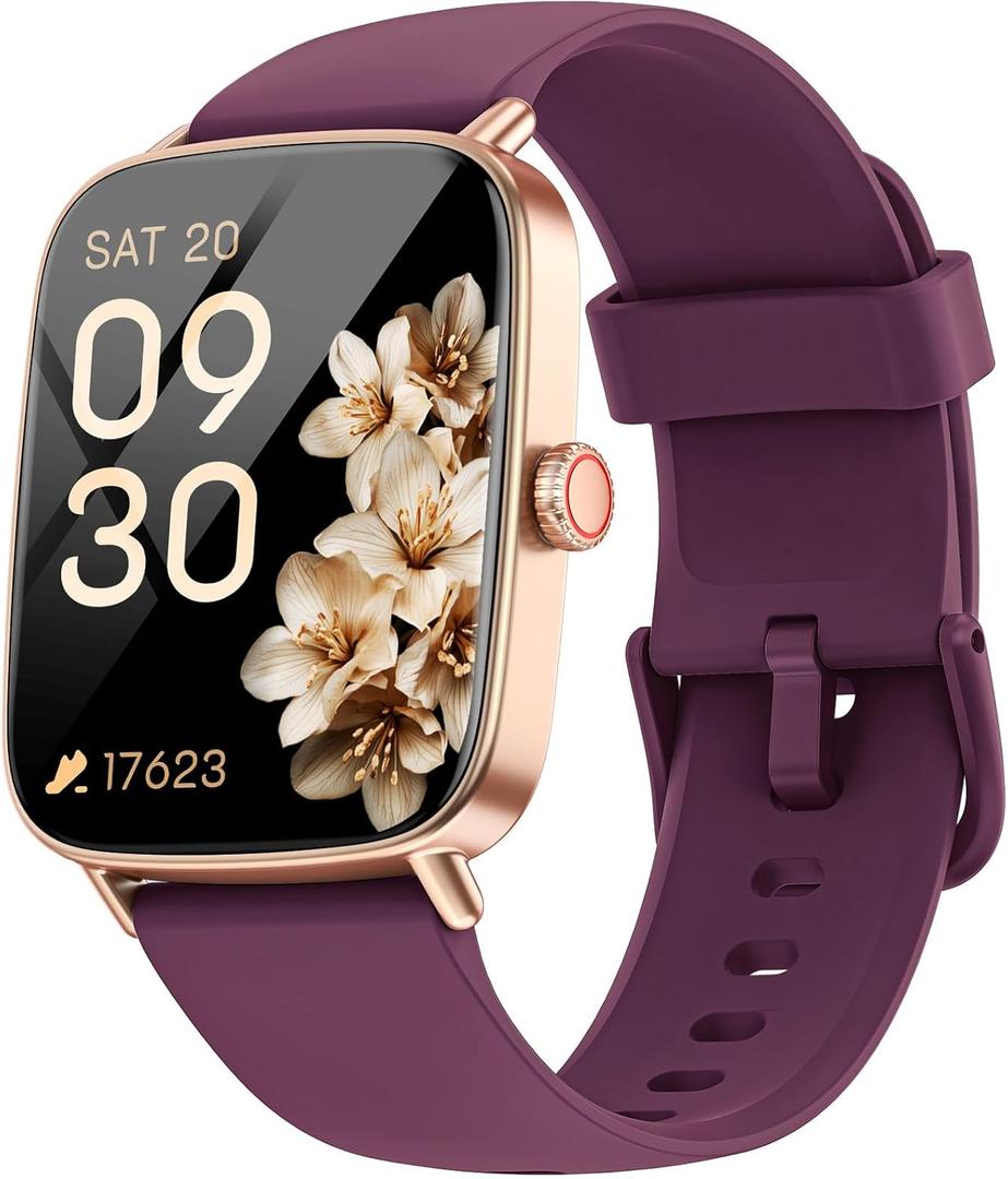 Smart Watch for Women, 1.85" HD Smartwatch (Answer/Make Calls), 2 Bands