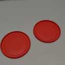 Replacement Lids fits Pyrex 2-Cup Glass Food Storage Container Bowls, 5-Inch Plastic Round Lids Covers for Pyrex 7200-PC, Airtight & Leakproof (2-Pack, Red)