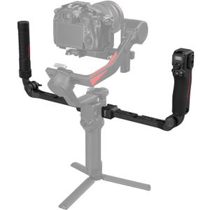 SmallRig Focus Control Dual Grip for DJI RS 2 / RS 3 Pro/RS 4 Pro Gimbal Stabilizer, Dual Handle with NATO Rail, Joystick Operation, Mode Switching, Centering/Locking, Max Load 17.6lb(Not for RS4)