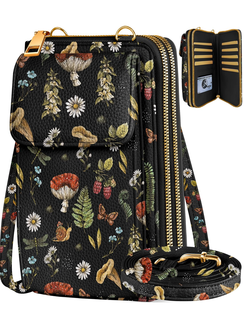 Miss Adola Phone Purse for Women - Cute Small Crossbody Bags Cellphone Wallet with Adjustable Strap Zipper and Card Slots
50+ bought