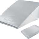 HOMBYS Satin Bed Wedge Pillow Cover Silky & Smooth Wedge Pillowcase 1 Pack 24x24x10.5, Soft & Breathable, Removable & Machine Washable-Zipper Design (Pillow Not Include), (Light Grey, 24"x24"x10.5")